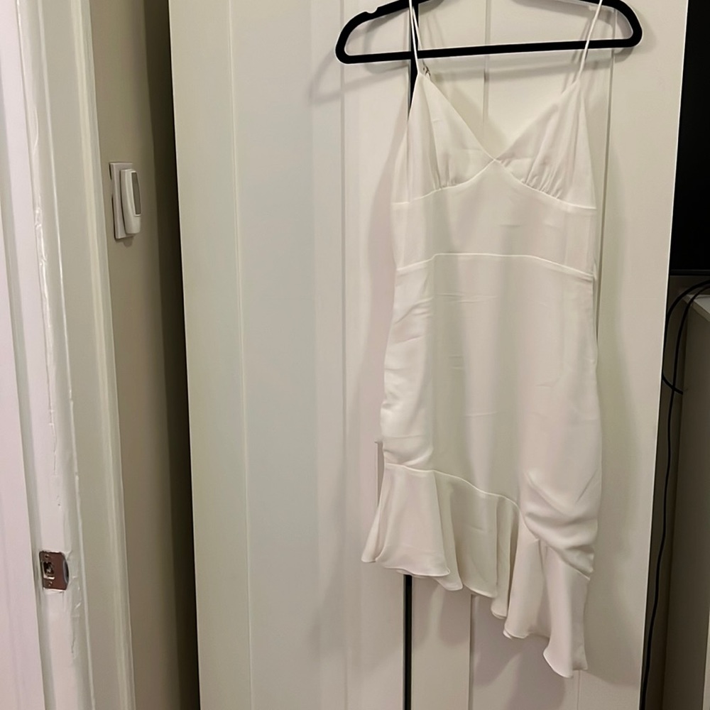 White Superdown Spaghetti strap dress!